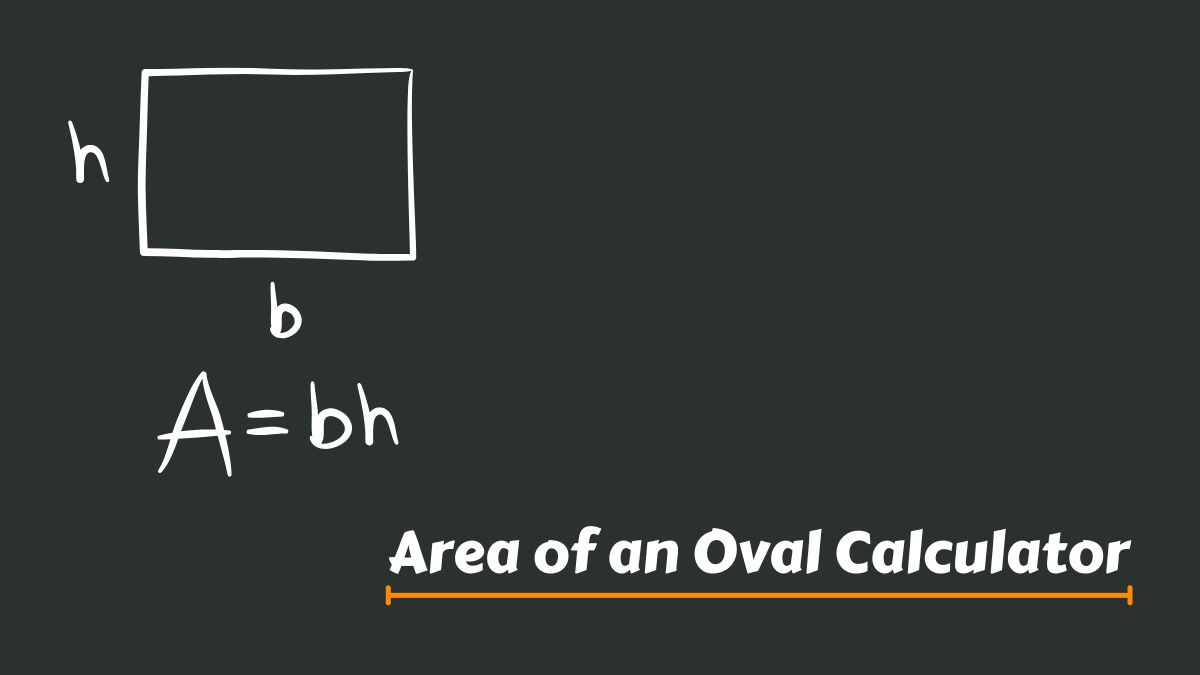 Area of an Oval Calculator